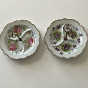 Lefton china floral hand painted dishes 2